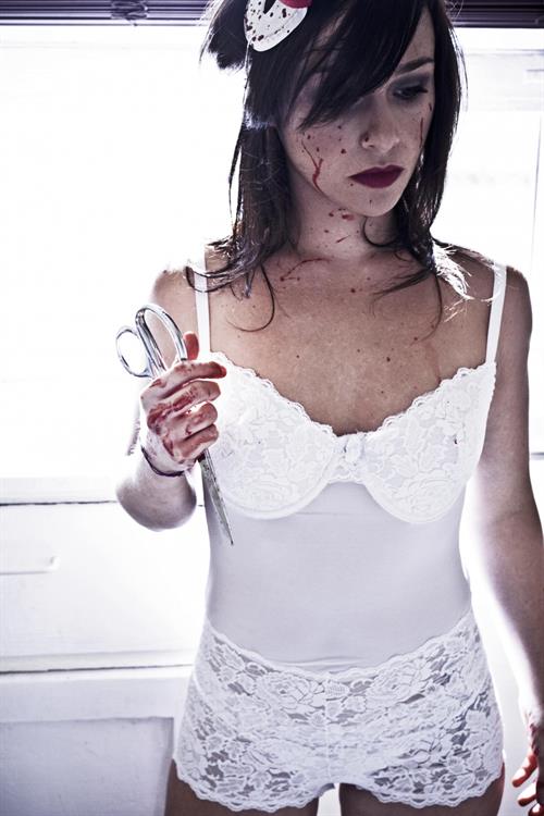 Danielle Harris in lingerie