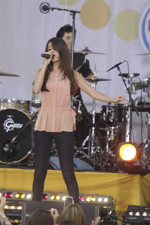 Selena Gomez performs at the Good Morning America GMA Summer Concert Series in New York City on June 17, 2011