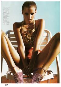 Lara Stone in a bikini