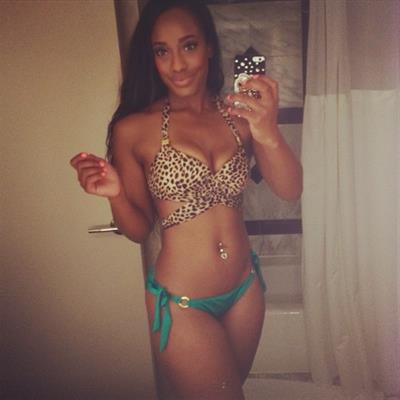 Jordyn Taylor in a bikini taking a selfie