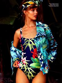 Frida Gustavsson in a bikini