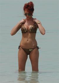 Amy Childs in a bikini