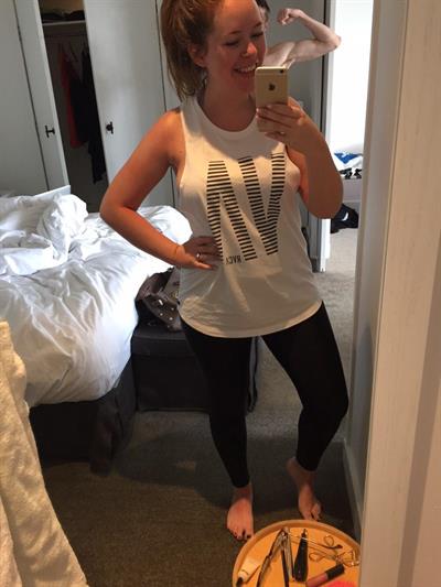 Tanya Burr taking a selfie