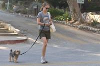 Natalie Portman – walking her dog in LA 8/16/13  