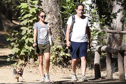 Natalie Portman – walking her dog in LA 8/16/13  
