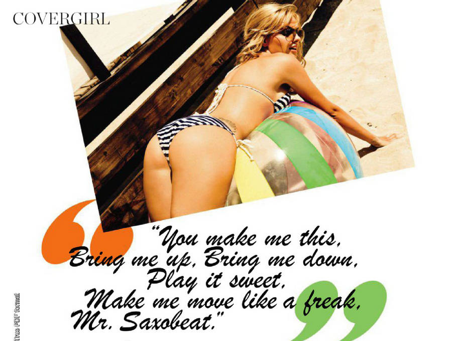 Alexandra Stan in a bikini - ass