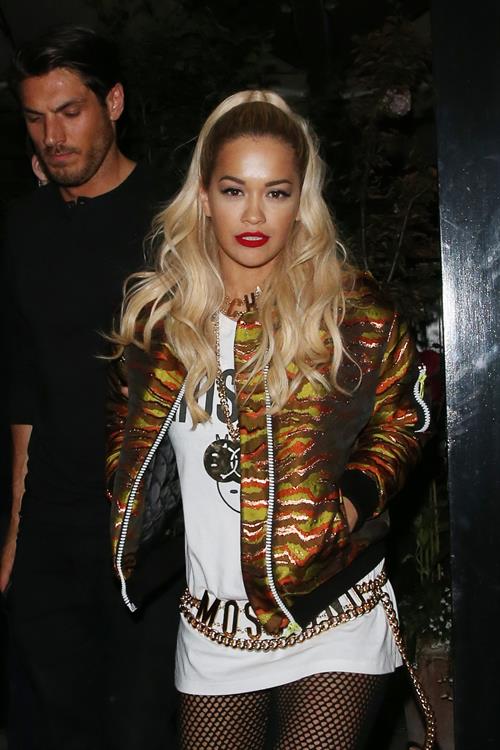 Rita Ora at the Chiltern Firehouse in central London, June 21, 2014