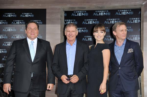 Olivia Wilde attends the Berlin premiere of Cowboys and Aliens on August 8, 2011 