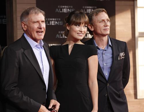 Olivia Wilde attends the Berlin premiere of Cowboys and Aliens on August 8, 2011 
