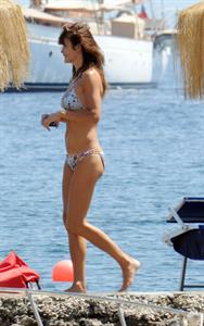 Helena Christensen in a bikini