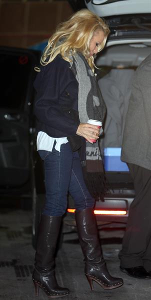 Pamela Anderson At ITV Studios in London 03.01.13 