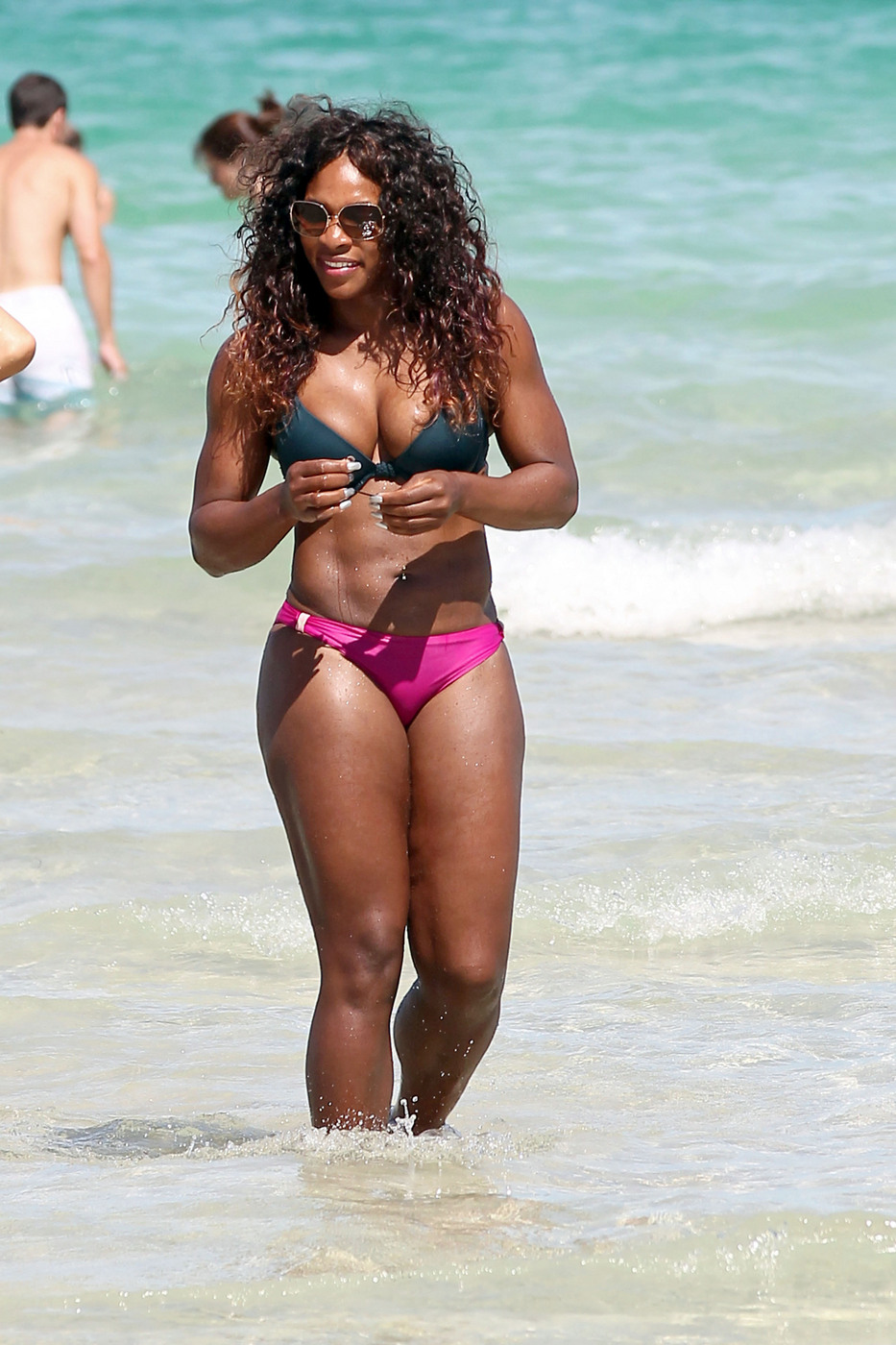 Serena Williams in a bikini. 